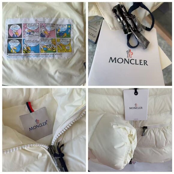 Moncler Women's White and Cream Jacket - Picture 7 of 7